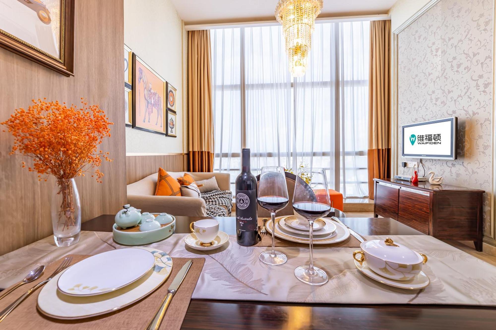 Waifiden Guangzhou Grand View Golden Palace Apartment - Free Shuttle Bus During The Canton Fair Ngoại thất bức ảnh