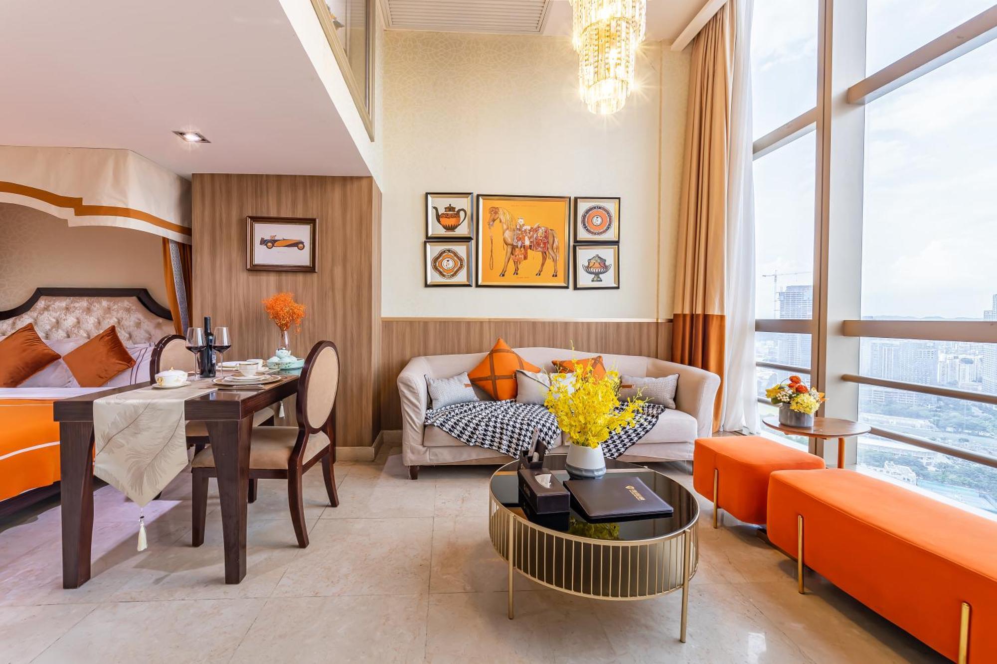 Waifiden Guangzhou Grand View Golden Palace Apartment - Free Shuttle Bus During The Canton Fair Ngoại thất bức ảnh