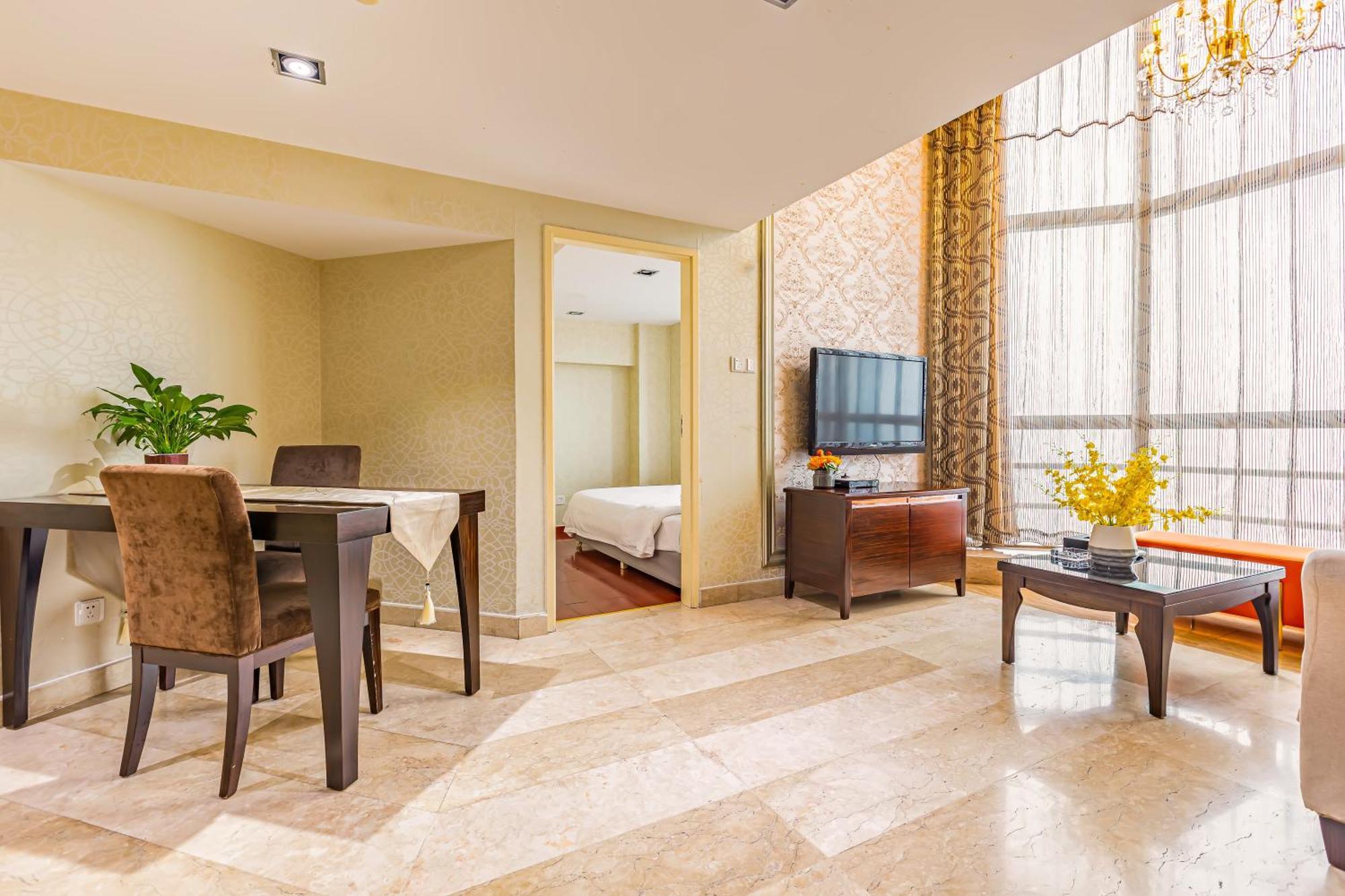Waifiden Guangzhou Grand View Golden Palace Apartment - Free Shuttle Bus During The Canton Fair Phòng bức ảnh